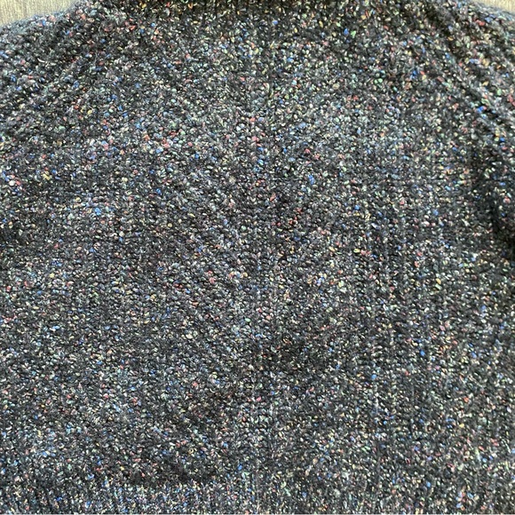 madewell colorfleck ribbed turtleneck sweater donegal pewter (dark grey) - Picture 7 of 8